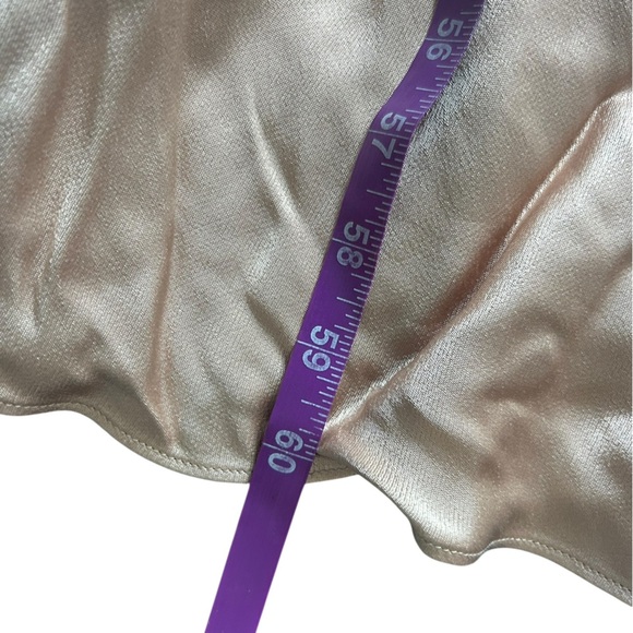 SHONA JOY Ruched Backless Lace Up Slip Dress La Lune Desert Rose NWT Size 6 - Picture 7 of 12